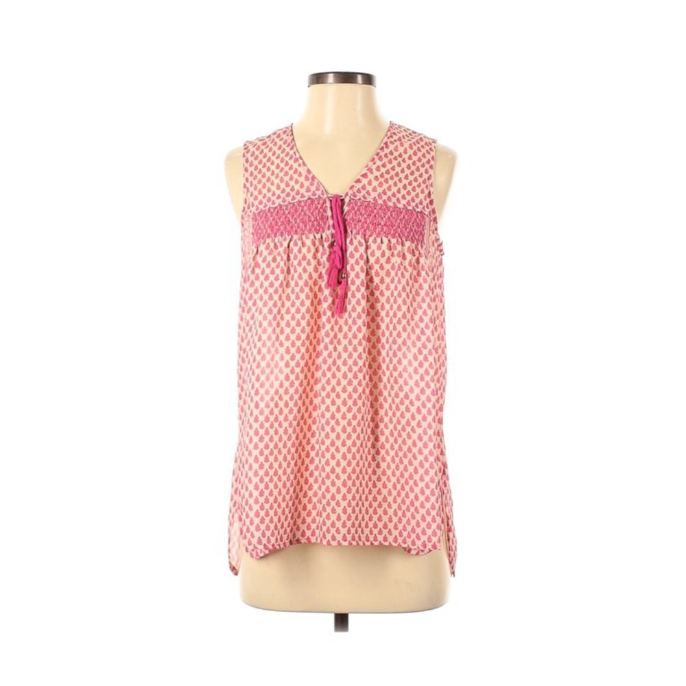 Plenty by Tracy Reese Pink and White Flowy Top